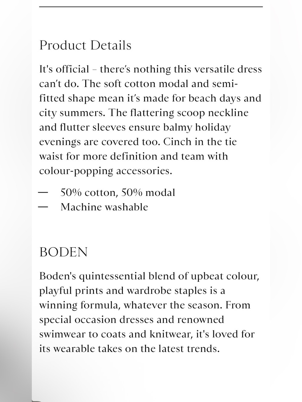 BODEN Elspeth Jersey Dress 2R - Picture 5 of 14